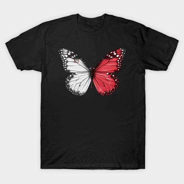 Maltese Flag  Butterfly - Gift for Maltese From Malta T-Shirt by Country Flags